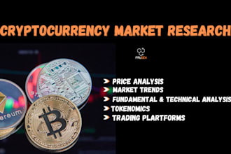 do crypto and blockchain market research for your project