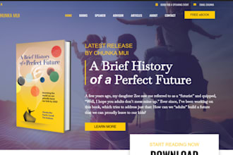 build squarespace author website book publisher children book ebook website