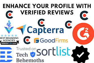 enhance clutch g2 sortlist capterra goodfirms techbemoths reputation management