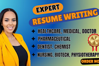 craft resume or CV for medical, healthcare, nursing, doctor, etc