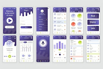 do UI UX design, mobile app ui design, wireframe, and prototype