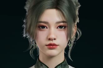 realistic 3d character model, metahuman,cinematic, ai influencer model,face swap