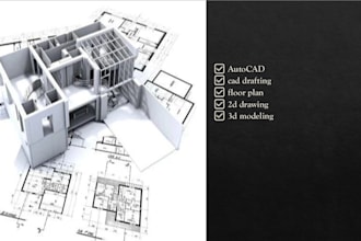 draft architectural floor plans, mep drawings and elevations in autocad