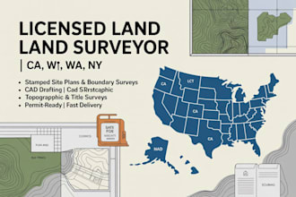 stamp, draft site plan, land boundary survey title survey plot plan in ca wa ny