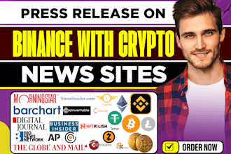 publish your article and interview on binance and high da PR sites