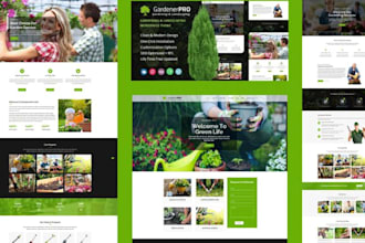 advance landscaping website lawn care house plant gardening care service website