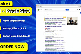 optimize ecommerce on page technical seo service wordpress shopify wix