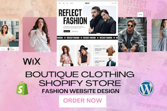 design clothing brand shopify boutique 3d retail store apparel fashion website