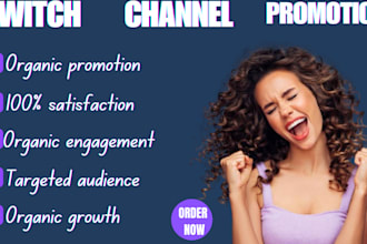 do twitch channel promotion