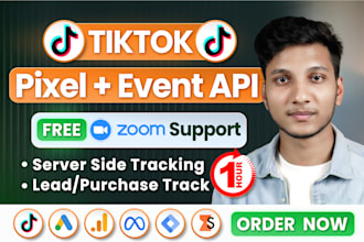 setup tiktok pixel and events api for you via gtm