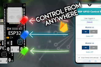 build iot embedded system with esp32,esp8266 arduino coding and app integration