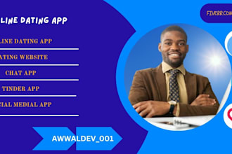 create online dating website, dating app, livestreaming app, chat app