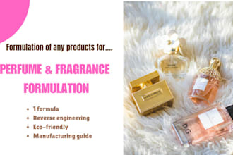 be your chemist for any types of perfume formulation, long lasting