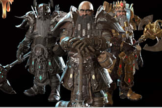 create 3d character model, unreal engine character 3d game character, 3d design