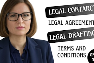 create legal writing, legal contract, legal research, terms and conditions in UK