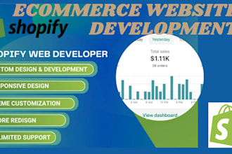 build shopify ekm store design ecommerce website development virtual assistant