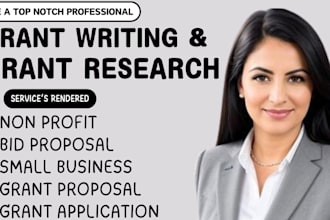 research grant write grant proposals apply for grant bid proposal for non profit