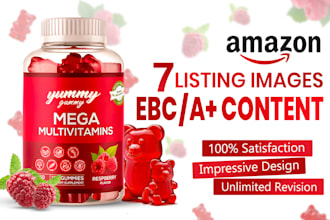 do premium amazon product listing images, a plus content and ebc pictures design