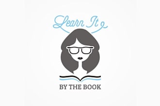 design traditional bookish smart hip learning logo