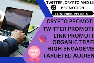 shoutout promote share link to 70m active USA UK fb twitter nft crypto audiences