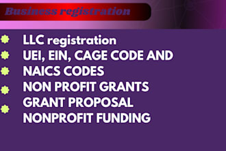 get you ein number, 501c3 non profit registration, samgov uei, llc registration