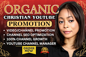 do organic christian youtube channel video promotion, gospel music video