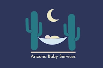 design innovative genuine arizona baby services logo