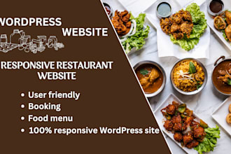 build personalised restaurant wordpress restaurant website, food website
