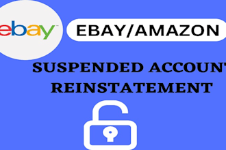 reinstate your suspended amazon, ebay, and etsy account and other platforms