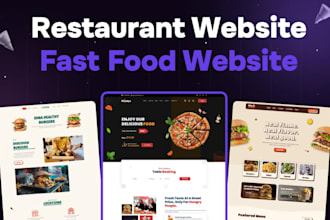 build restaurant website, online food delivery website, food ordering website