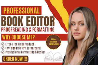 edit proofread and format memoir fiction nonfiction novel for amazon print book