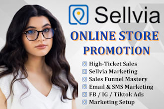 setup high ticket sellvia store promotion,sellvia marketing,sellvia sales expert