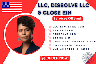 register US llc, dissolve llc, amend llc, apply for ein, close ein, boi report