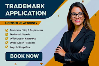 be US, canada patent licensed attorney for trademark registration, uspto filing