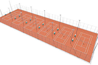 do 3d sport complex, 3d gym, 3d bar, 3d restaurant with modelling and rendering