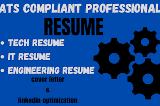 write and revamp professional engineering tech and IT resume