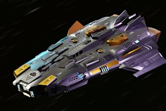 3d spaceship model, car model, amour tank model for 3d printing