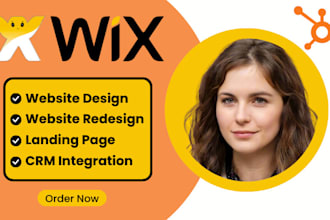 design wix website wix website redesign wix landing page hubspot CRM expert
