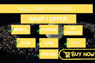 create opengl, jogl, webgl project with glut, glfw, glm,
