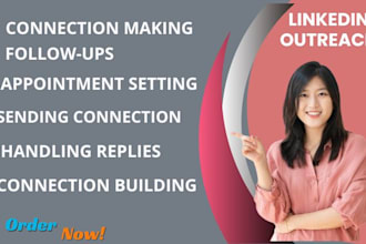 professionally manage linkedin outreach for lead generation and networking