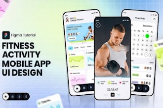 develop educational travel, fitness, app ul in figma, java