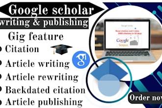 write and publish your eb1 article in high index journal on google scholar