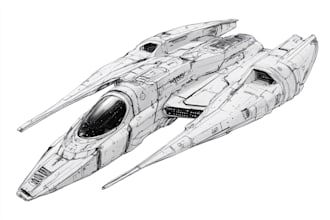 create a spaceship or vehicle design for you