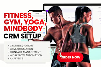 setup fitness CRM gym CRM yoga CRM mindbody CRM with zoho zapier salesforce CRM