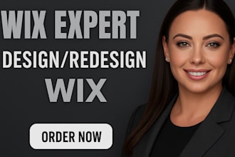 design wix landing page, wix website, redesign wix website, wix studio store