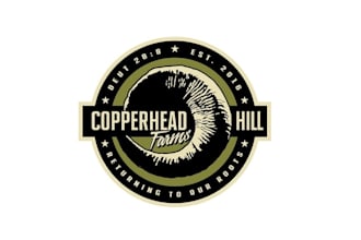 design modern classic copperhead hill farmstead logo