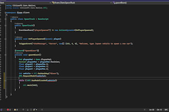 make new or modify your fivem script for qbcore, esx and vmenu