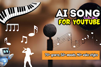 create custom youtube ai song in multi language
