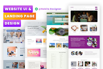 do figma website, dashbaord ui, landing page, web app ui ux design