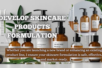 develop skincare products formulation